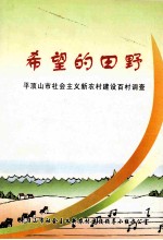 希望的田野 平顶山市社会主义新农村建设百村调查