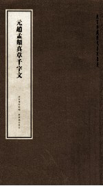 元赵孟俯真草千字文