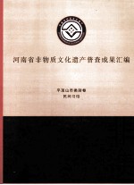 河南省非物质文化遗产普查成果汇编 平顶山市类别卷 民间习俗 2