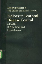 BIOLOGY IN PEST AND DISEASE CONTROL