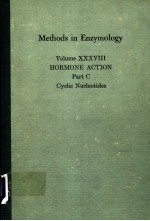 METHODS IN ENZYMOLOGY VOLUME XXXVIII HORMONE ACTION PART C CYCLIC NUCLEOTIDES