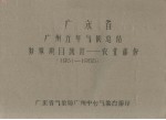 广东省连平五年气候总结特殊项目统计 农业部份 1952-1955