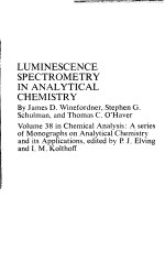 LUMINESCENCE SPECTROMETRY IN ANALYTICAL CHEMISTRY