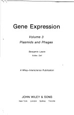 GENE EXPRESSION VOLUME 3 PLASMIDS AND PHAGES