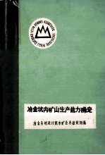 冶金坑内矿山生产能力确定