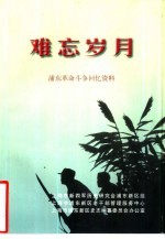 难忘岁月 浦东革命斗争回忆资料