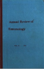 ANNUAL REVIEW OF ENTOMOLOGY VOLUME 38