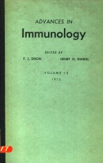 ADVANCES IN IMMUNOLOGY VOLUME 15 1972