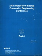 A COLLECTION OF TECHNICAL PAPERS 29TH INTERSOCIETY ENERGY CONVERSION ENGINEERING CONFERENCE PART 4