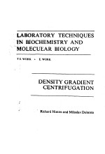 LABORATORY TECHNIQUES IN BIOCHEMISTRY AND MOLECULAR BIOLOGY