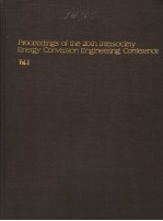 PROCEEDINGS OF THE 20TH INTERSOCIETY ENERGY CONVERSION ENGINEERING CONFERENCE VOL.1