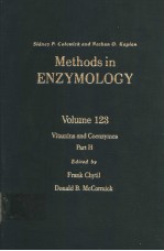 METHODS IN ENZYMOLOGY VOLUME 123 VITAMINS AND COENZYMES PART H