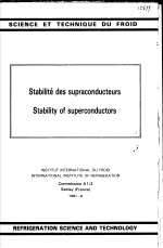 STABILITE DES SUPRACONDUCTEURS STABILITY OF SUPERCONDUCTORS