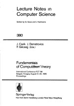 FUNDAMENTALS OF COMPUTATION THEORY