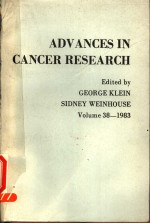 ADVANCES IN CANCER RESEARCH VOLUME 38 1983