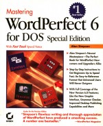 MASTERING WORDPERFECT 6 FOR DOS SPECIAL EDITION