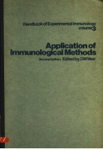 HANDBOOK OF EXPERIMENTAL IMMUNOLOGY IN THREE VOLUMES VOLUME 3 APPLICATION OF IMMUNOLOGICAL METHODS