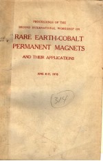 PROCEEDINGS OF THE SECOND INTERNATIONAL WORKSHOP ON RARE EARTH-COBALT PERMANENT MAGNETS AND THEIR AP