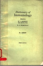 DICTIONARY OF IMMUNOLOGY THIRD EDITION