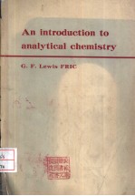 AN INTRODUCTION TO ANALYTICAL CHEMISTRY