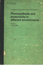 INTERNATIONAL BIOLOGICAL PROGRAMME 3 PHOTOSYNTHESIS AND PRODUCTIVITY IN DIFFERENT ENVIRONMENTS