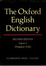 THE OXFORD ENGLISH DICTIONARY SECOND EDITION VOLUME Ⅴ