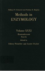 METHODS IN ENZYMOLOGY VOLUME XXXI BIOMEMBRANES PART A