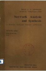 NETWORK ANALYSIS AND SYNTHESIS A MODERN SYSTEMS THEORY APPROACH