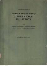 SCHAUM'S OUTLINE OF MODERN INTRODUCTORY DIFFERENTIAL EQUATIONS