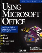 USING MICROSOFT OFFICE SPECIAL EDITION