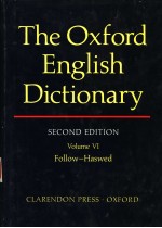 THE OXFORD ENGLISH DICTIONARY SECOND EDITION VOLUME Ⅵ