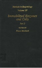 METHODS IN ENZYMOLOGY VOLUME 137 IMMOBILIZED ENZYMES AND CELLS PART D