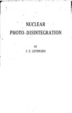 NUCLEAR PHOTO-DISINTEGRATION