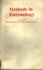 METHODS IN ENZYMOLOGY VOLUME 187 ARACHIDONATE RELATED LIPID MEDIATORS