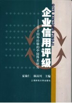 企业信用评级 基于国外经验的中国体系研究