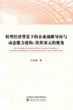 转型经济背景下的企业战略导向与动态能力建构-组织双元的视角