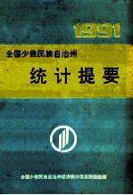 全国少数民族自治州统计提要 1991