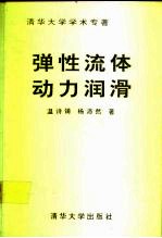 弹性流体动力润滑 清华大学学术专著