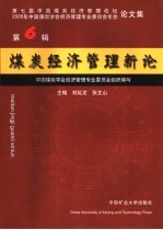 煤炭经济管理新论 第6辑 第七届中国煤炭经济管理论坛 2006年中国煤炭学会经济管理专业委员会年会论文集