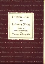 CRITICAL TERMS FOR LITERARY STUDY