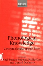 PHONOLOGICAL KNOWLEDGE