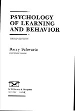 PSYCHOLOGY OF LEARNING AND BEHAVIOR THIRD EDITION