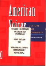 AMERICAN VOICES FOURTH EDITION