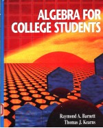 ALGEBRA FOR COLLEGE STUDENTS