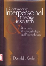 CONTEMPORARY INTERPERSONAL THEORY AND RESEARCH:PERSONALITY