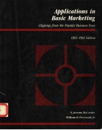 APPLICATIONS IN BASIC MARKETING CLIPPINGS FROM THE POPULAR BUSINESS PRESS 1991-1992 EDITION