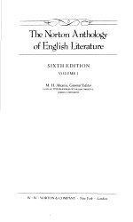 THE NORTON ANTHOLOGY OF ENGLISH LITERTURE SIXTH EDITION VOLUME 1