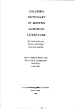 COLUMBIA DICTIONARY OF MODERN EUROPEAN LITERATURE SECOND EDITION