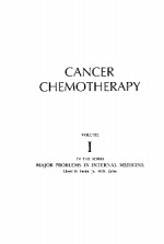 CANCER CHEMOTHERAPY VOLUME 1