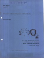 CALCULATIONS OF SECOND BREAKDOWN IN SILICON DIODES